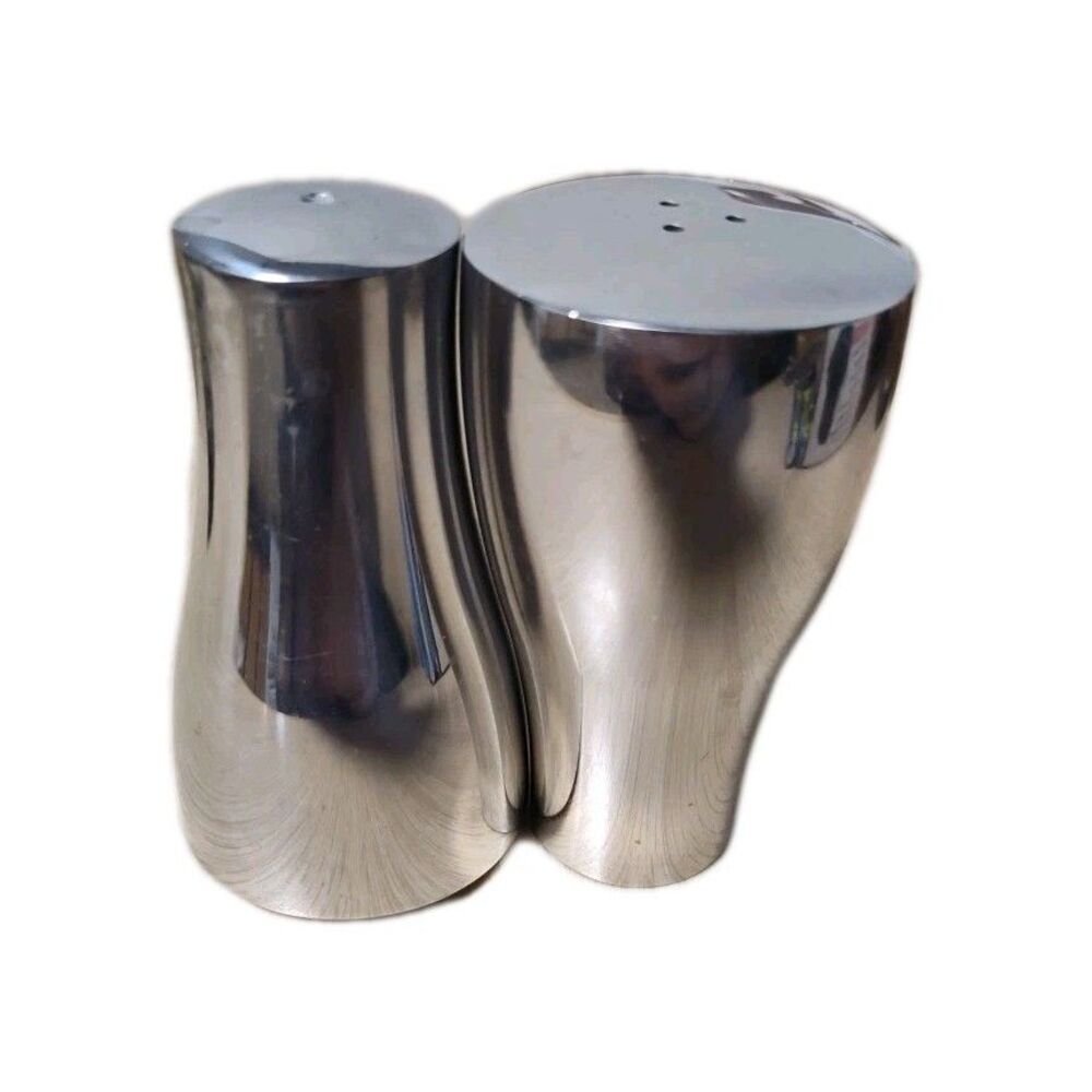 Vintage 1999 Neil Cohen Nambe Salt & Pepper Shakers